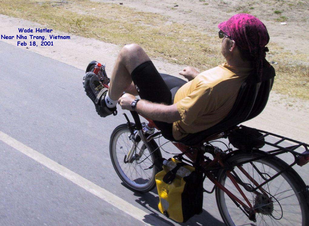 Wade Cycling Near Mi Lai in Vietnam In 2001